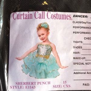 Girl dance costume